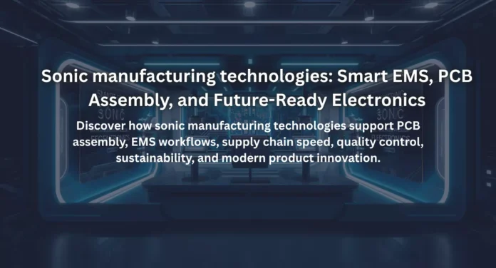 Sonic manufacturing technologies: Smart EMS, PCB Assembly, and Future-Ready Electronics