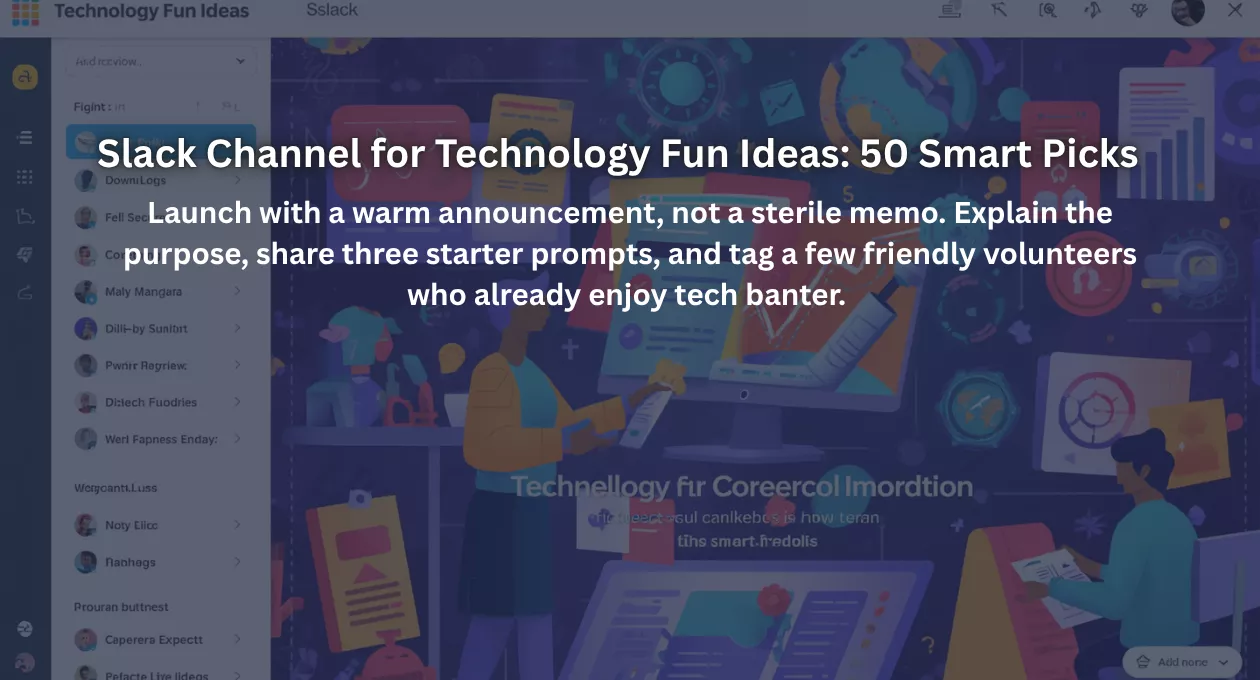 Slack Channel for Technology Fun Ideas: 50 Smart Picks