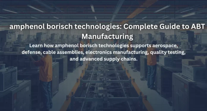 amphenol borisch technologies: Complete Guide to ABT Manufacturing