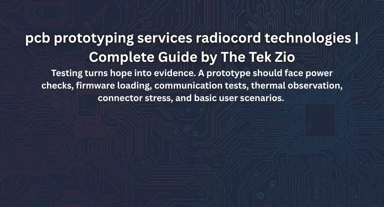pcb prototyping services radiocord technologies | Complete Guide by The Tek Zio