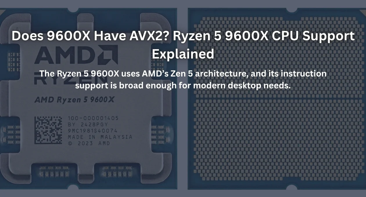 does 9600x have avx2