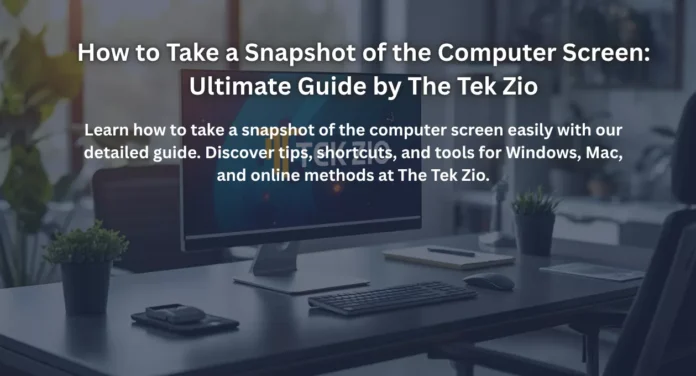How to Take a Snapshot of the Computer Screen: Ultimate Guide by The Tek Zio