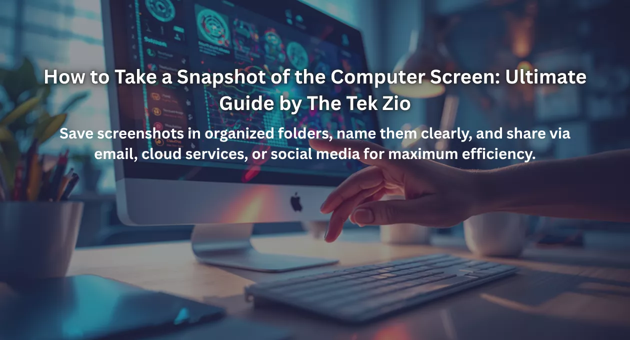 How to Take a Snapshot of the Computer Screen: Ultimate Guide by The Tek Zio