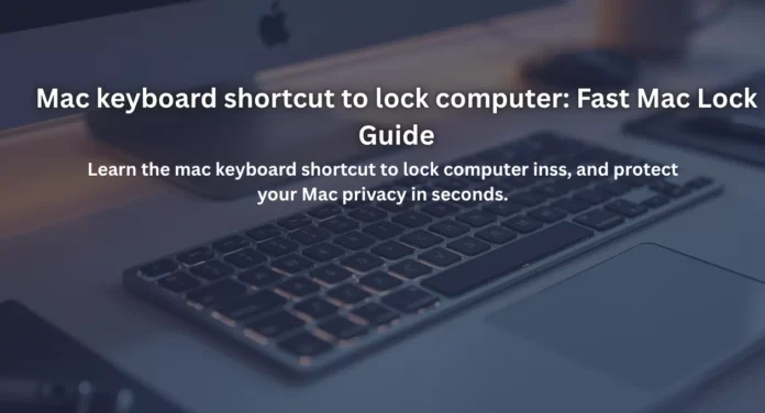 Mac keyboard shortcut to lock computer: Fast Mac Lock Guide