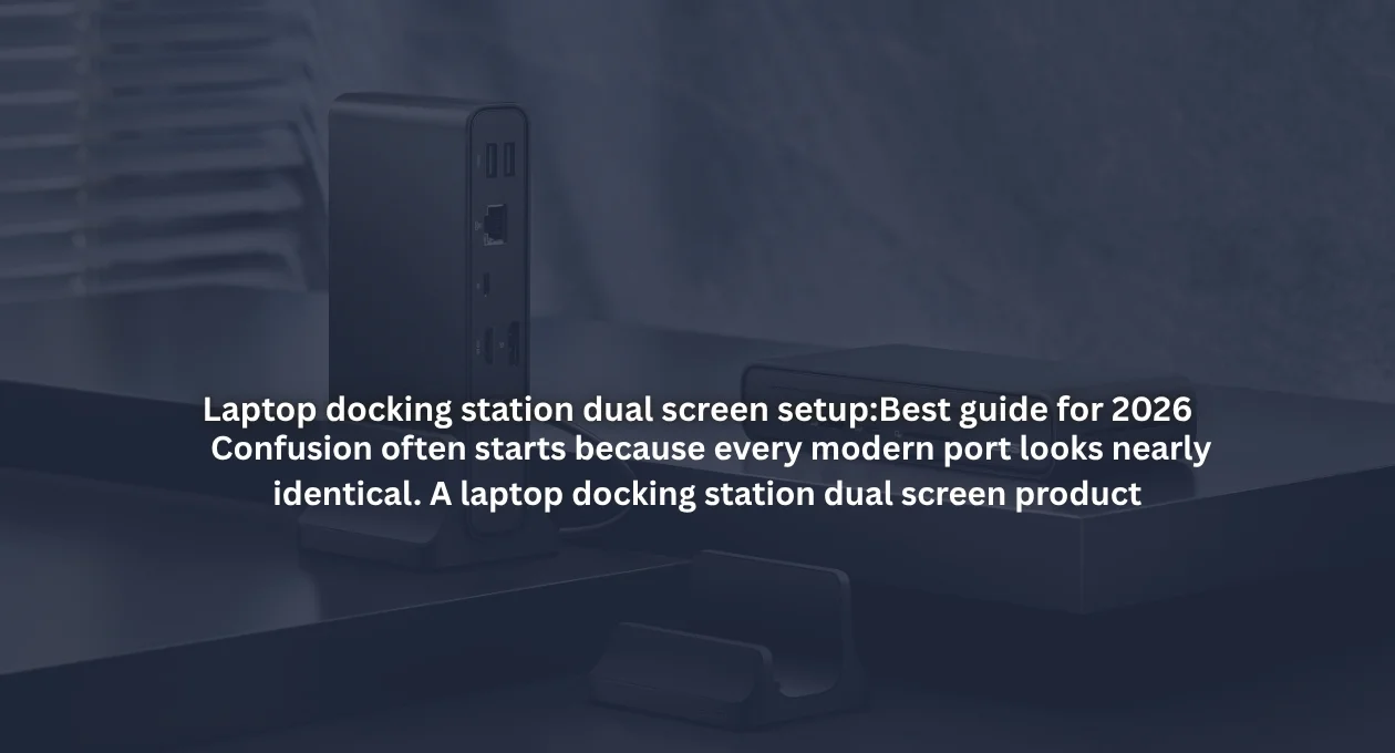 laptop docking station dual screen