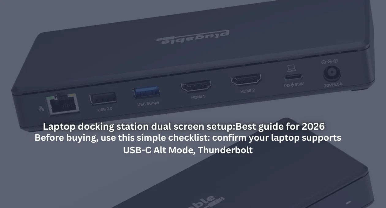laptop docking station dual screen