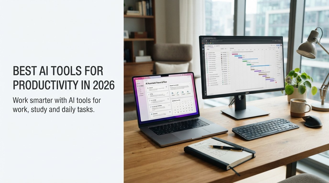 Best AI Tools for Productivity in 2026: Top Tools for Work, Study & Daily Tasks