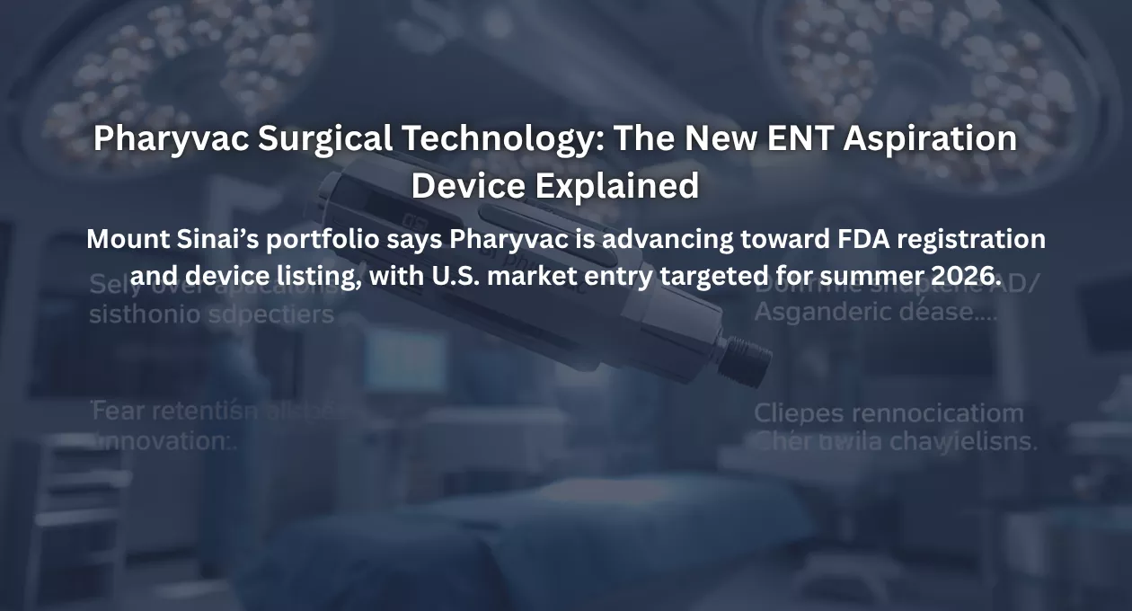 Pharyvac Surgical Technology: The New ENT Aspiration Device Explained
